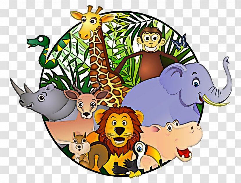 Cartoon Wildlife Jungle Animal Figure Transparent PNG