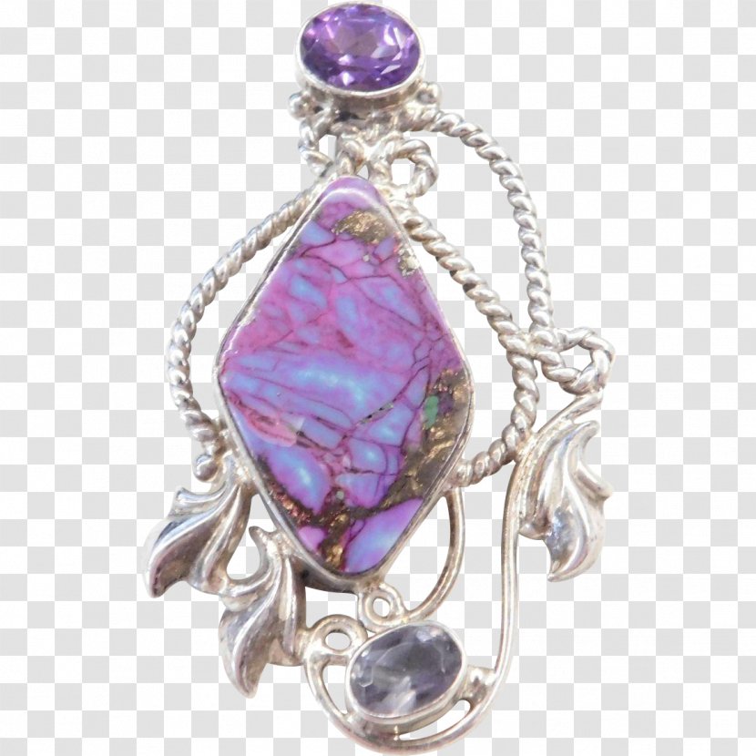 Amethyst Charms & Pendants Brooch Body Jewellery - Jewelry Transparent PNG