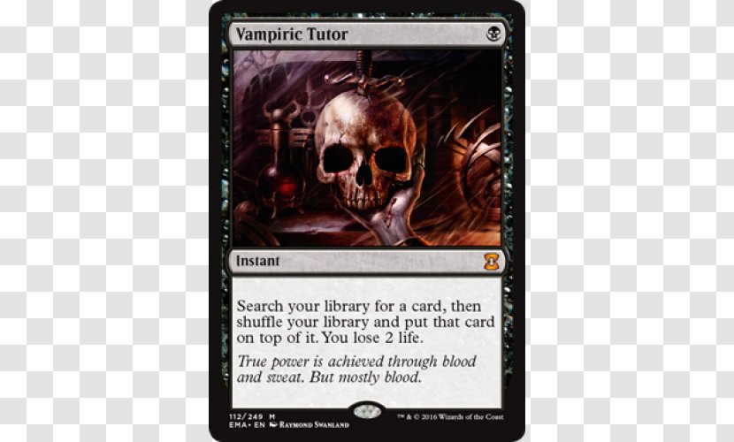 Magic: The Gathering Online Commander Vampiric Tutor Playing Card - Wizards Of Coast - Richard Garfield Transparent PNG