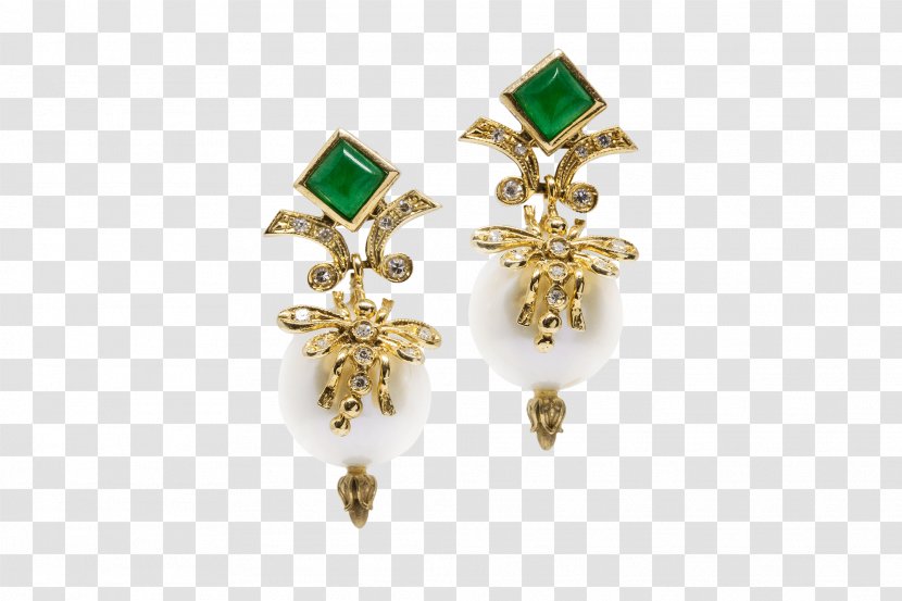 Earring Diamond Gemstone Gold Jewellery - Cultured Freshwater Pearls Transparent PNG