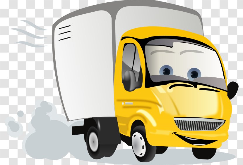 Cartoon Pickup Truck Clip Art - Drawing Transparent PNG