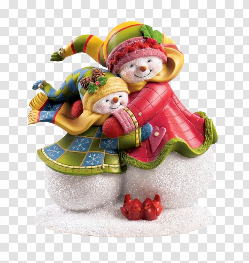Snowman Figurine Harbin International Ice And Snow Sculpture Festival Child Daughter - Christmas Transparent PNG