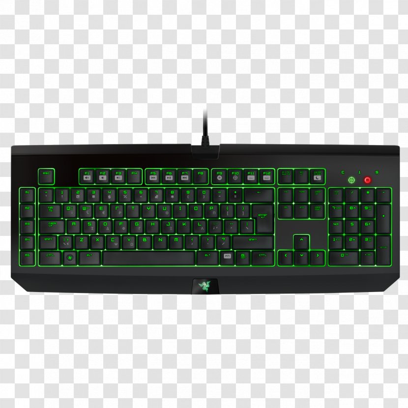 Computer Keyboard Gaming Keypad Razer BlackWidow Ultimate (2016) Stealth Inc. - Blackwidow Transparent PNG