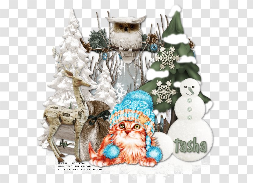 Christmas Tree Ornament Kitten - Winter - Tutorial Transparent PNG