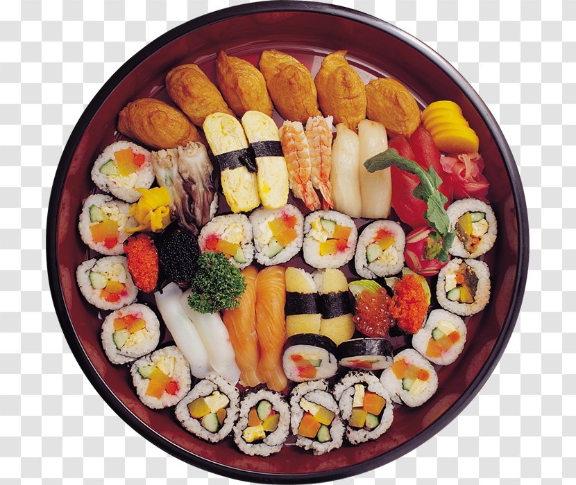 Sushi Makizushi Japanese Cuisine Sashimi Onigiri - Osechi Transparent PNG