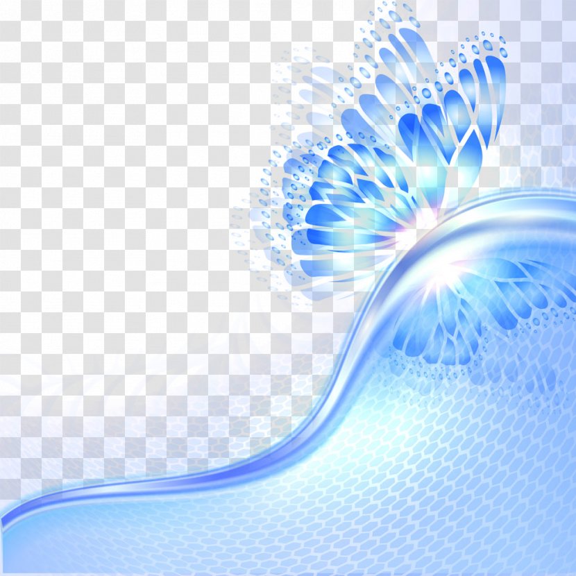 Butterfly Light Abstract Wing - Blue Transparent PNG