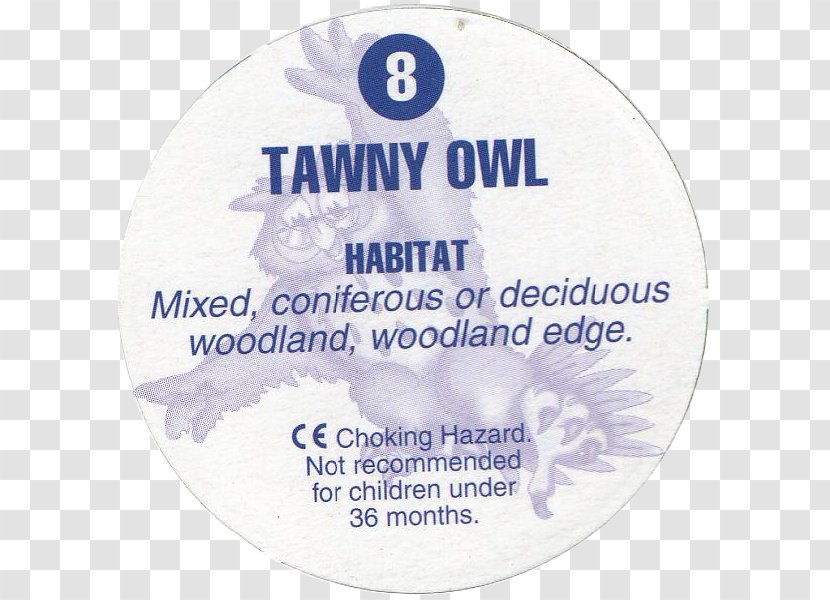 Bird Of Prey Tawny Owl Milk Caps - Label Transparent PNG