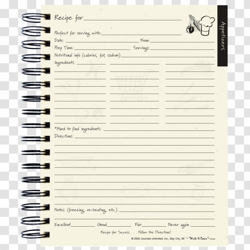 Paper Notebook Font Transparent PNG