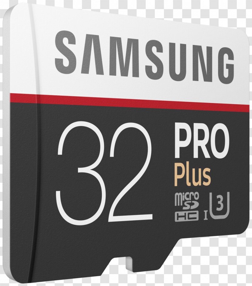 Flash Memory Cards MicroSD Secure Digital Samsung 32GB PRO Plus Class 10 Micro SDHC With Adapter (MB-MD32GA/AM) - Microsdhc Transparent PNG