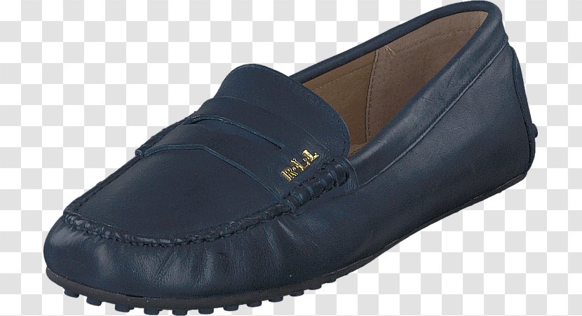 Slip-on Shoe Moccasin Leather Sports Shoes - Ralph Lauren Corporation - Navy Blue For Women Transparent PNG