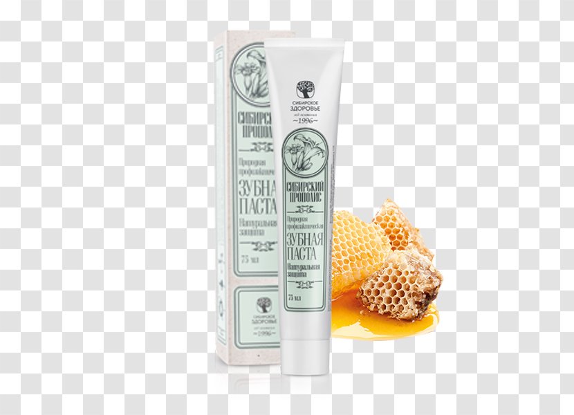 Toothpaste Cream Skin Health - Propolis Transparent PNG