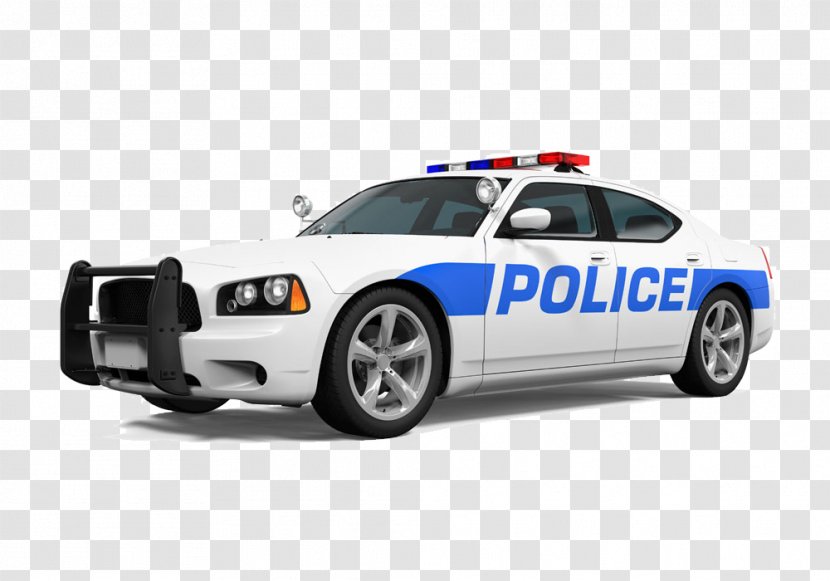Police Car Officer - White Transparent PNG