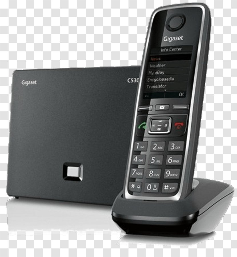 Gigaset C530 IP Communications Telephone Digital Enhanced Cordless Telecommunications Home & Business Phones - Dx800a All In One Transparent PNG