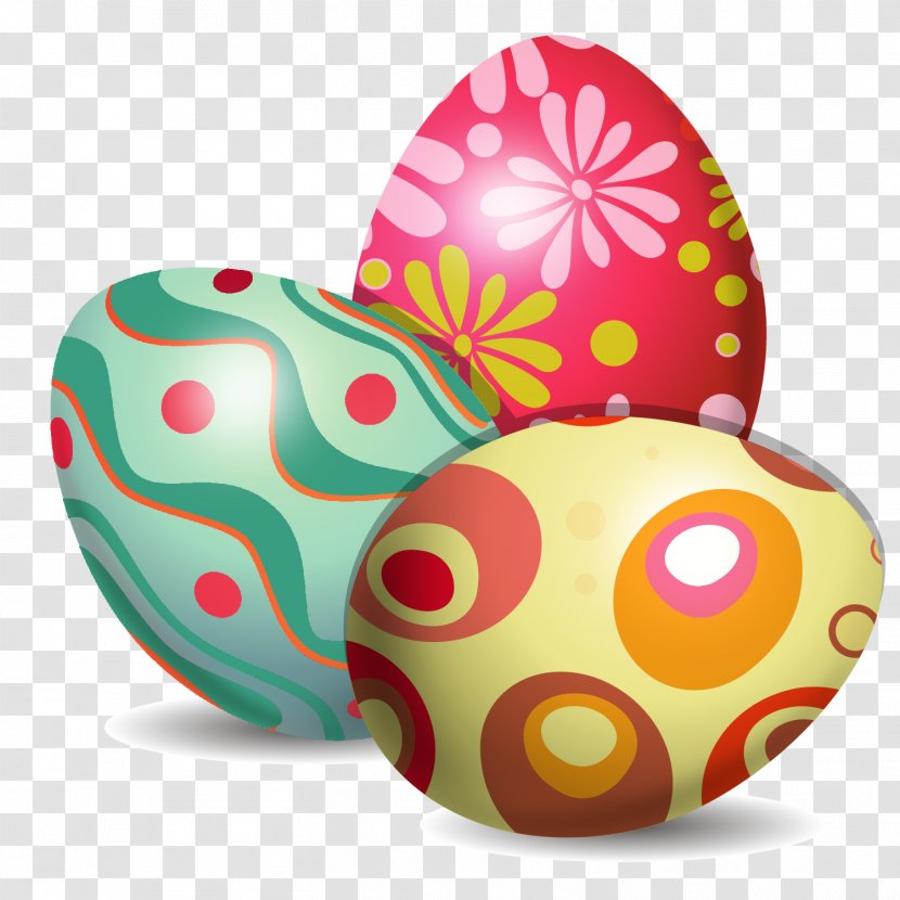 Easter Bunny Egg Euclidean Vector Decorating - Exquisite Pattern Material Transparent PNG
