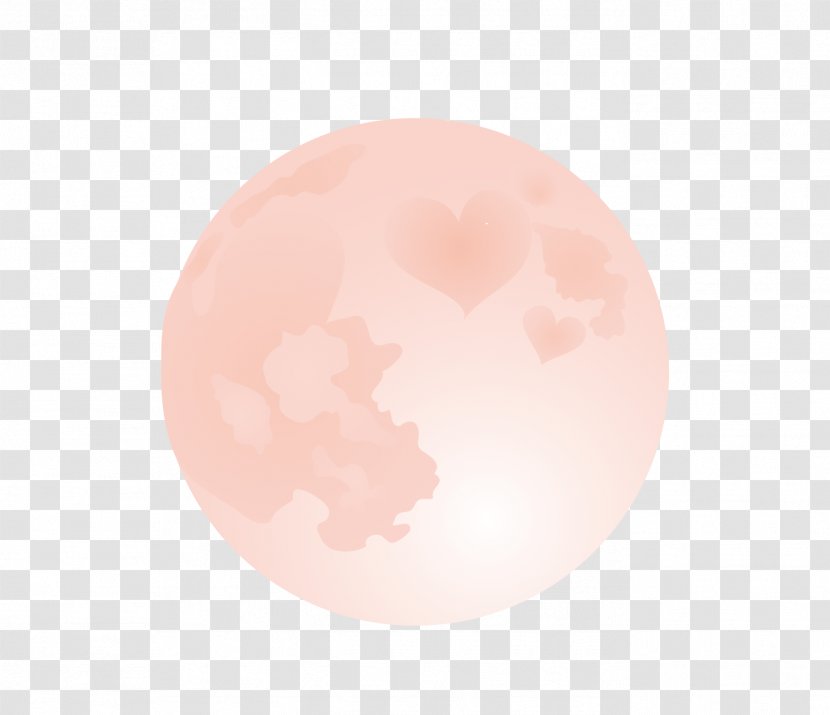 Circle Pattern - Peach - Moon Transparent PNG
