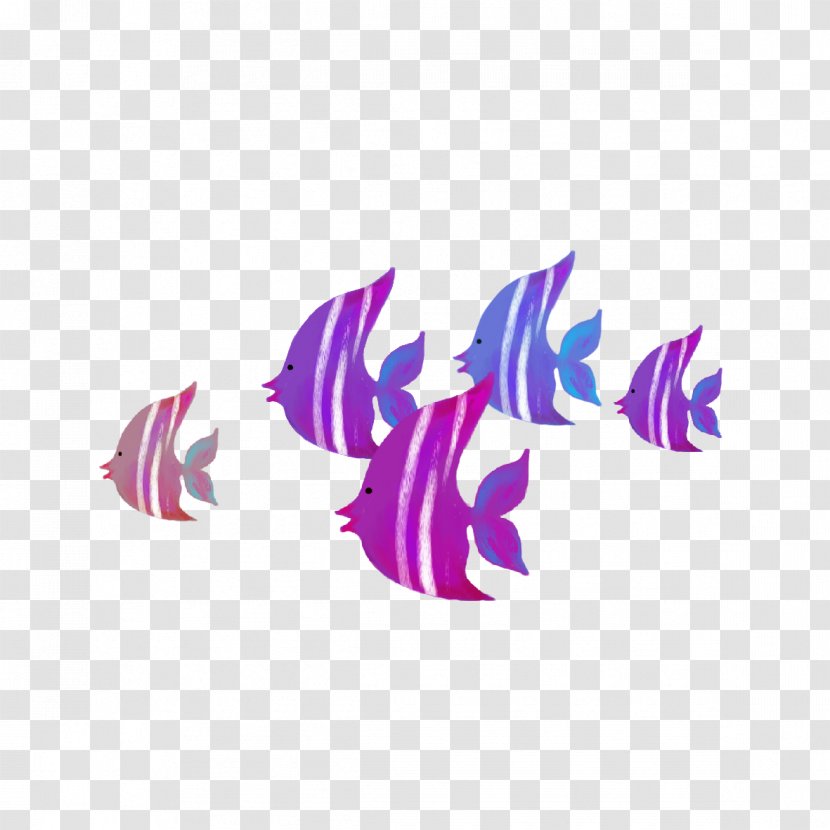 Purple Fish - Violet - Cartoon Transparent PNG