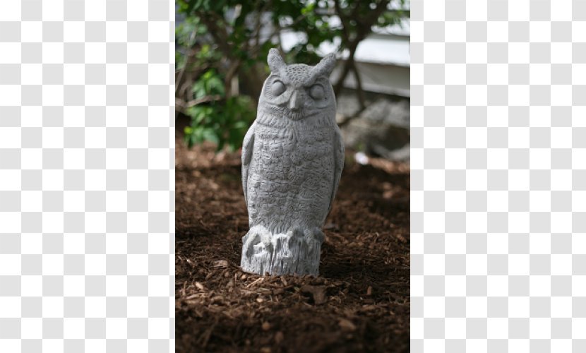 Owl Garden Ornament Concrete Statue Sculpture - Landscape Paving Transparent PNG