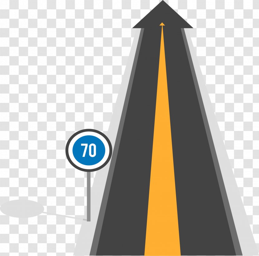 Arrow Highway Euclidean Vector - Cone - Up Transparent PNG