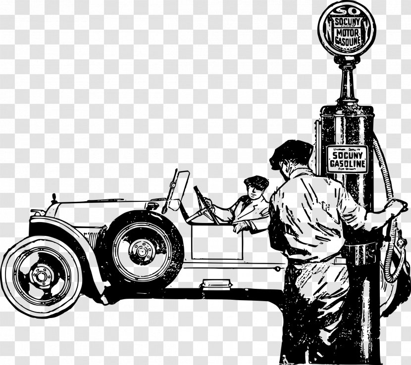 Classic Car Gasoline Clip Art - Drawing - Time Is Not Old Transparent PNG