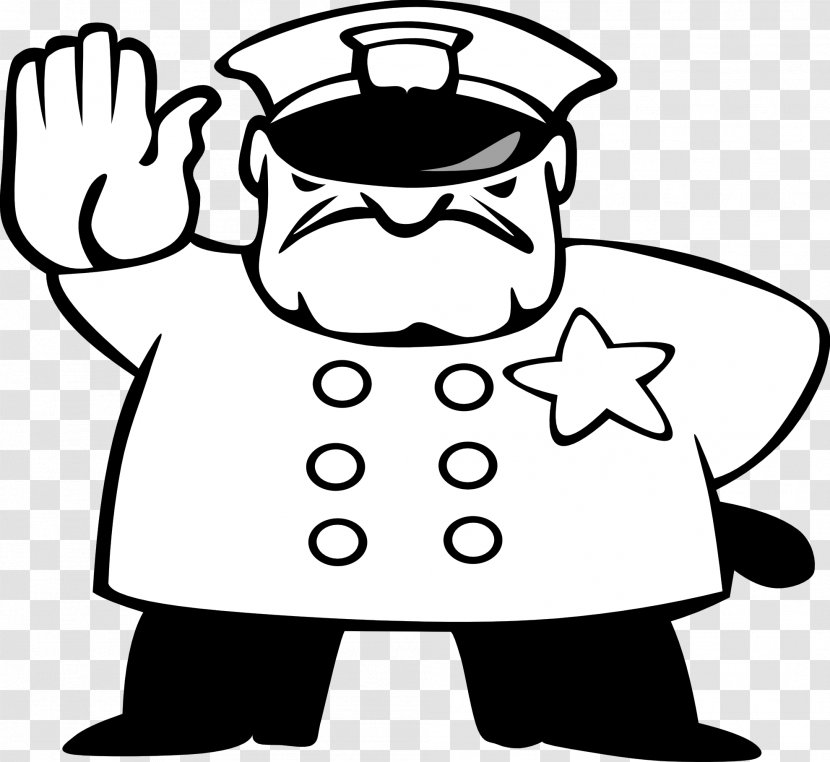 Police Officer Free Content Coloring Book Clip Art - Fictional Character - Man Clipart Transparent PNG