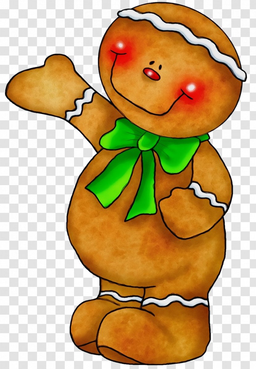 Christmas Gingerbread Man - Biscuits - Cartoon Cake Transparent PNG