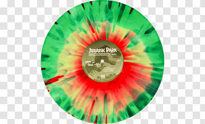 Jurassic Park Phonograph Record Soundtrack LP Mondo - Film - Vinyl Records Transparent PNG