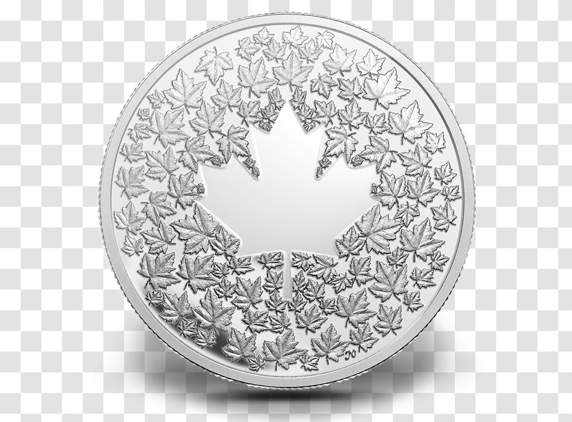 Canada Canadian Silver Maple Leaf Gold - Dollar Coin - Mint Transparent PNG