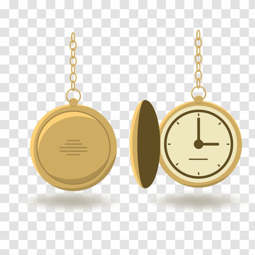 Pocket Watch Euclidean Vector Designer - Vintage Clothing Transparent PNG