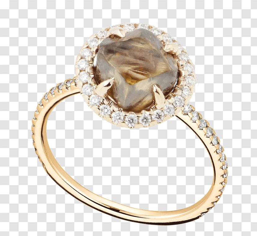 Earring Wedding Ring Engagement - Diamond - Raw Transparent PNG