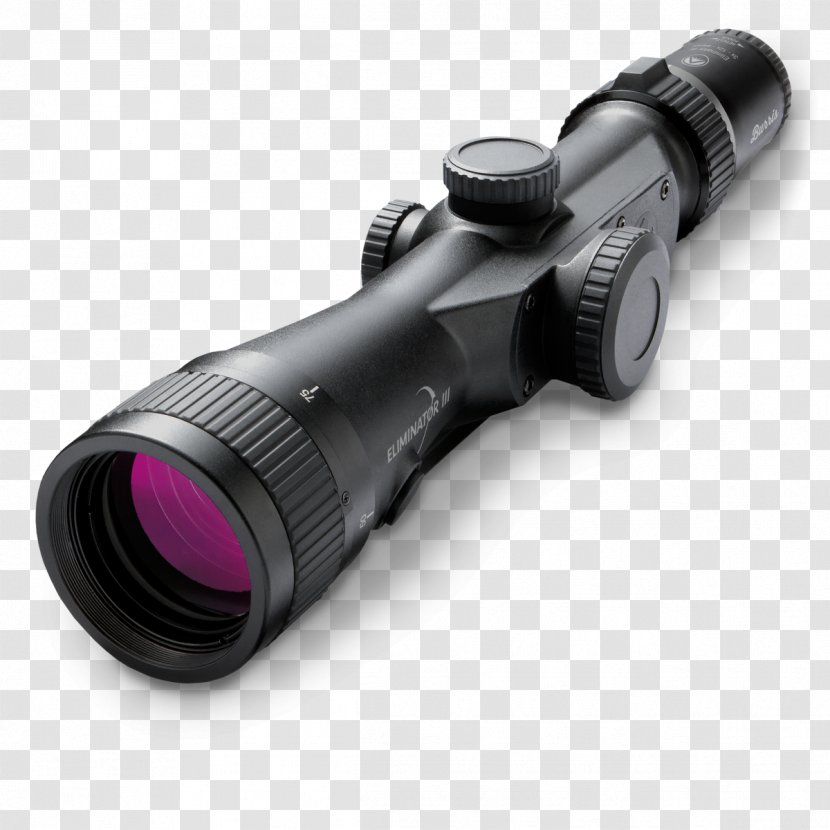 Telescopic Sight Burris Eliminator III 3-12X44mm X96 200120 Laser Rangefinder Reticle - Tree - Revolver Fashion Holographic Pants Transparent PNG