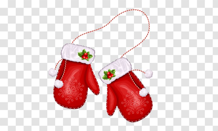 Christmas Glove Santa Claus Clip Art - Card Transparent PNG