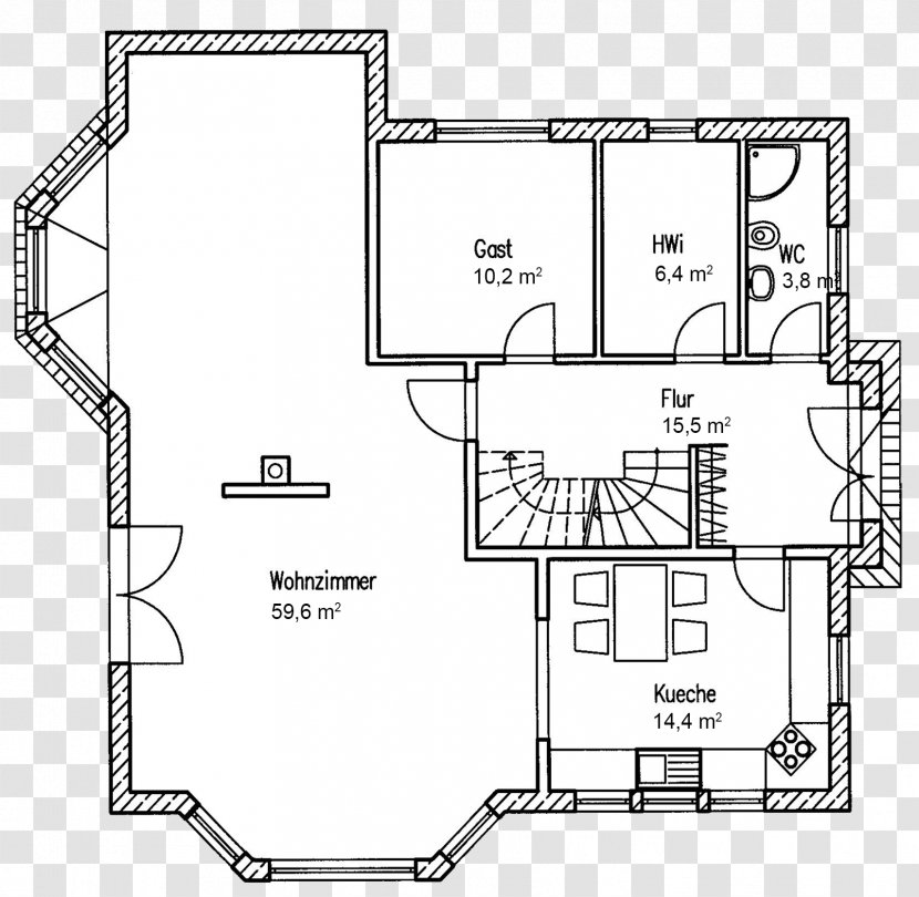 Floor Plan Architectural Engineering Technical Drawing Massivbau - Land Lot - Zahlen Transparent PNG