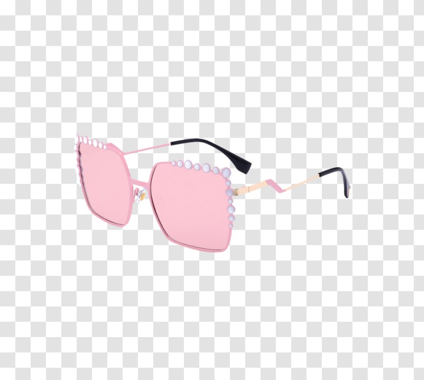 Mirrored Sunglasses Goggles Woman - Pink Fashion Transparent PNG