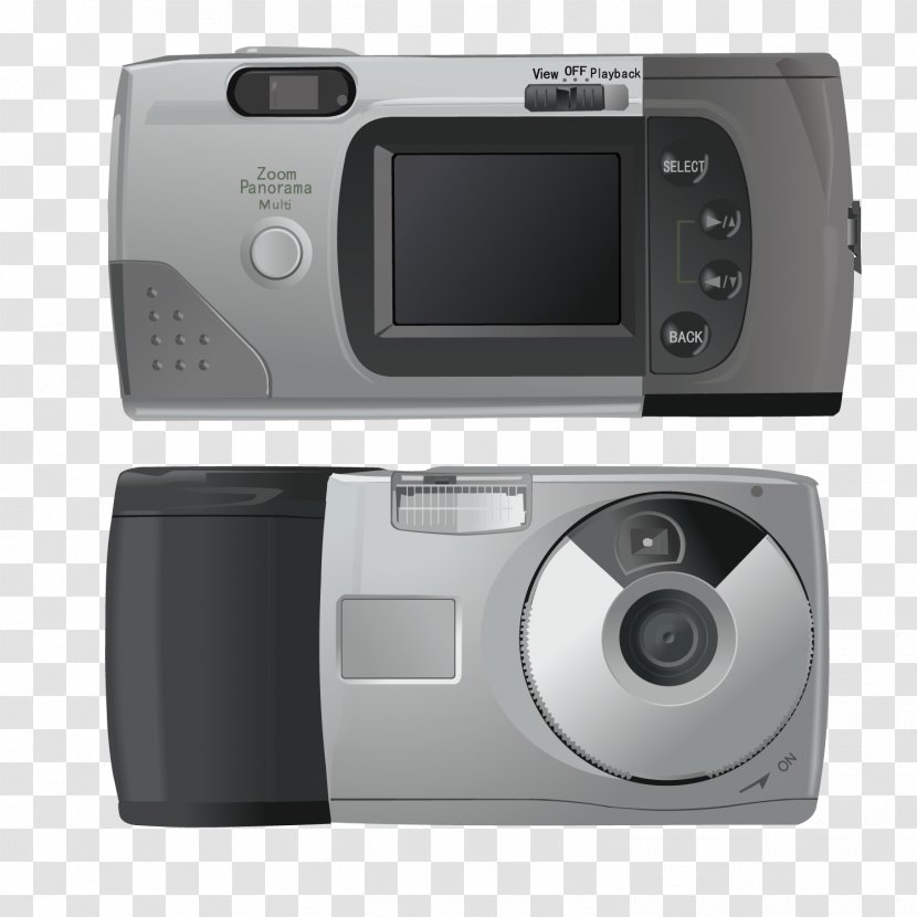 Digital Camera Clip Art - Photography - Vector Black Transparent PNG