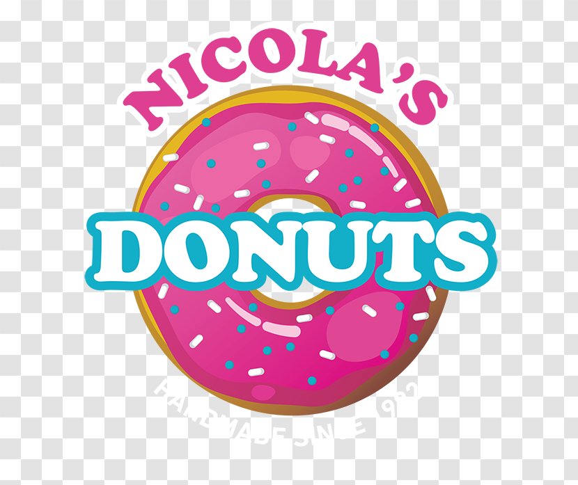 Donuts Nicola's Donut Shop Logo Brand Tampa Bay - Text - Doughnut New Orleans Hurricane Transparent PNG