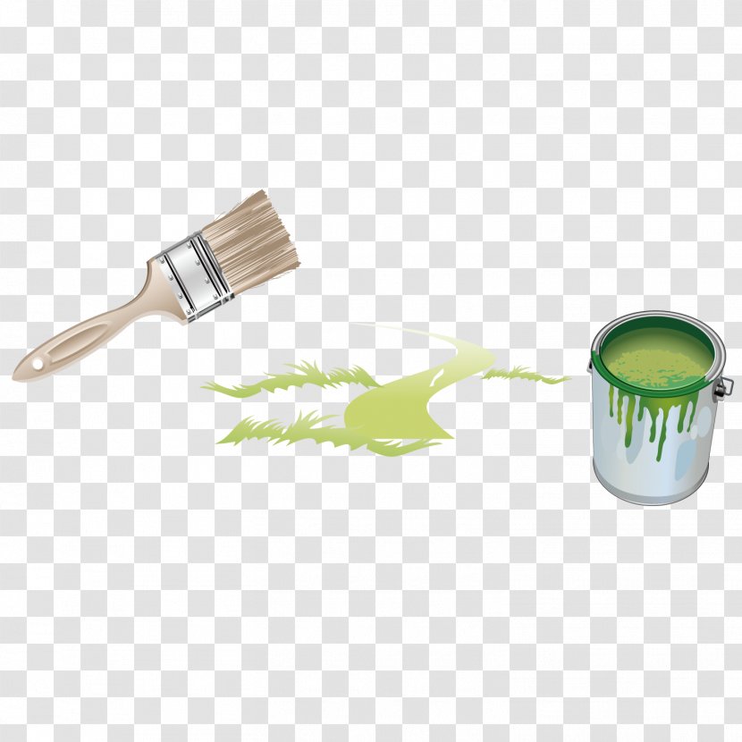 Painting House Painter And Decorator - Coreldraw - Brush With Paint Bucket Transparent PNG