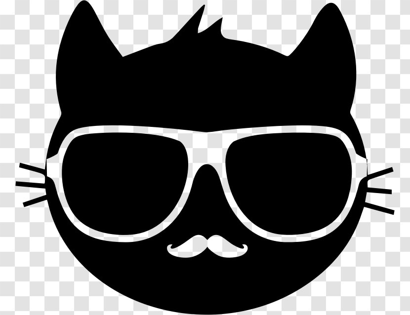 Cat Sunglasses Clip Art - Snout Transparent PNG