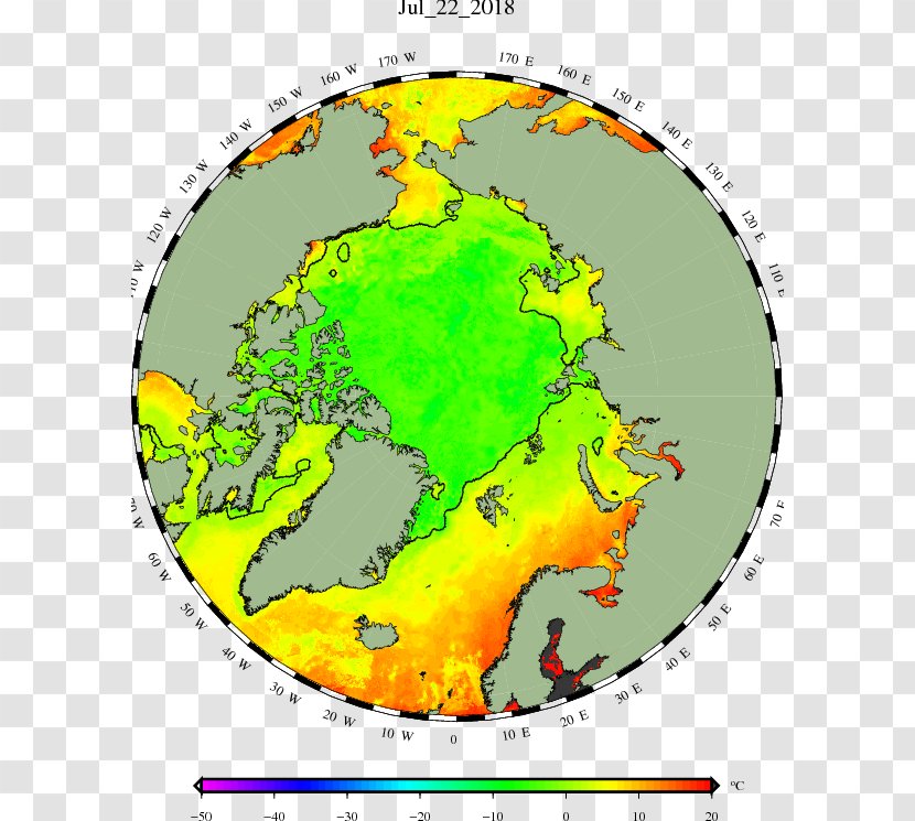Arctic Ocean Canada Map Sea Ice Polar Regions Of Earth - World Transparent PNG
