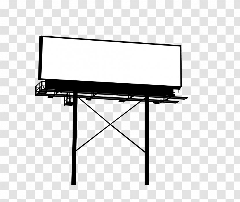 Billboard Advertising Poster - Rectangle - Outdoor Elevated Transparent PNG