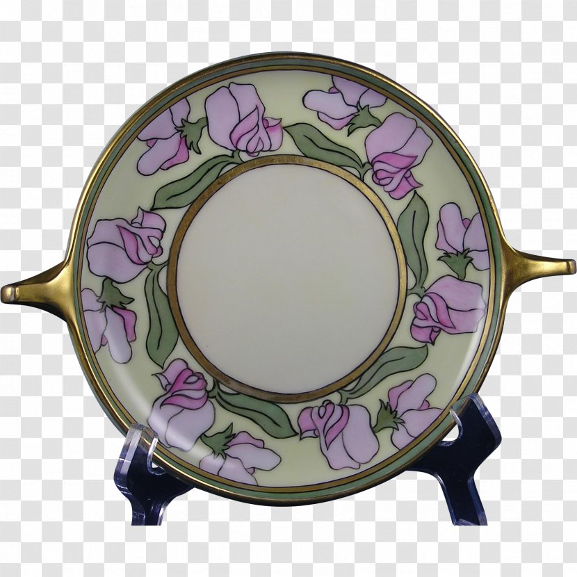 Plate Porcelain Saucer Tableware - Purple Transparent PNG