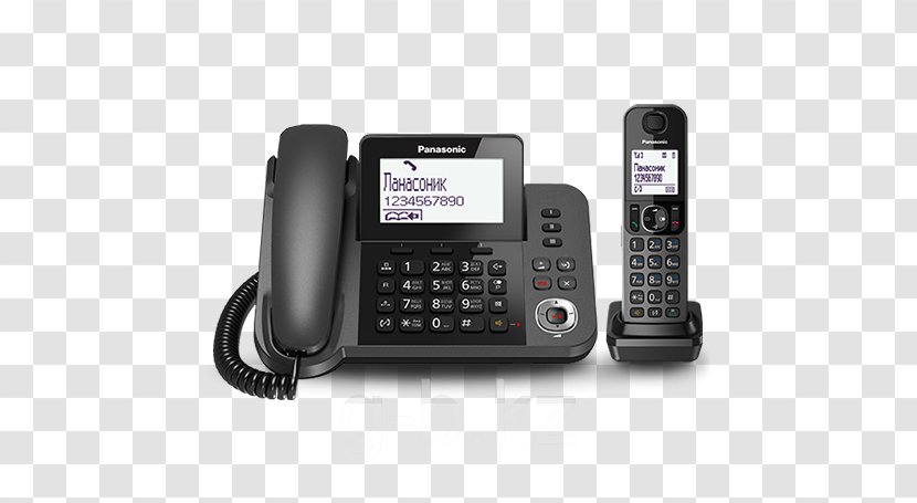 Cordless Telephone Digital Enhanced Telecommunications Panasonic KX-TGF310EX - Electronics - Filaire/sans Fil Avec ID D'appelant HandsetOthers Transparent PNG