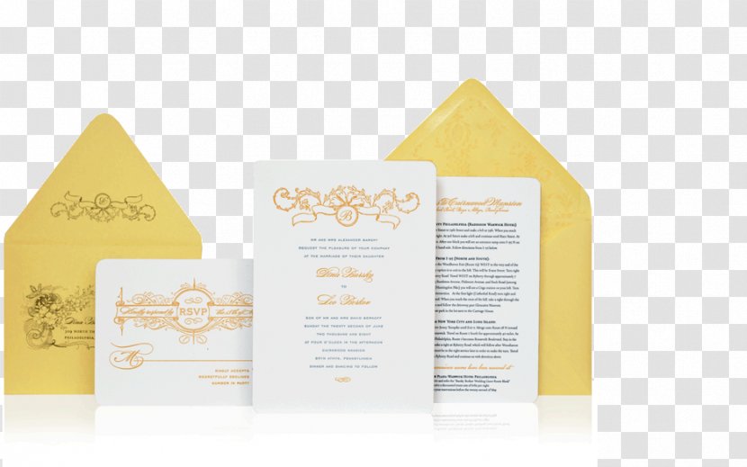 Brand - Yellow - Invitation Luxury Transparent PNG