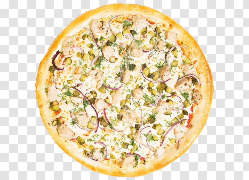 California-style Pizza Sicilian Vegetarian Cuisine Tarte Flambée - Dish Transparent PNG