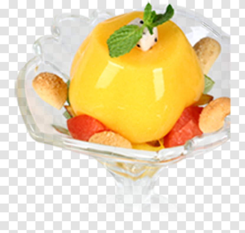 Ice Cream Sundae Coffee Gelato Mango Pudding - Dessert Transparent PNG