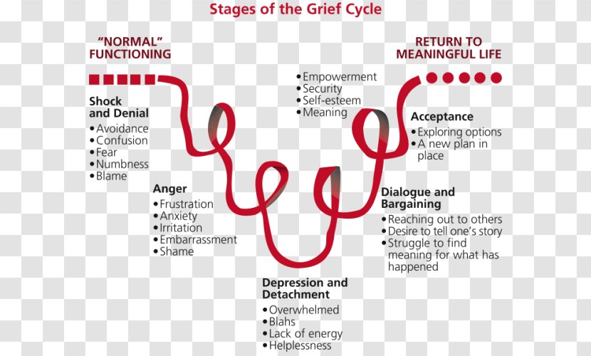 Kübler-Ross Model Grief Counseling Emotion Divorce - Brand - Death Transparent PNG