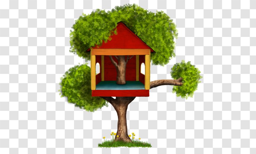 Clip Art - Rar - Pretty Red Tree House Transparent PNG