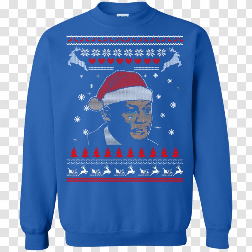 T-shirt Christmas Jumper Sweater Hoodie Sleeve - Blue Transparent PNG