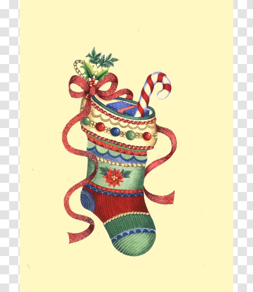 Christmas Ornament Day Image Stockings - Drinkware - Crochet Stocking Garland Transparent PNG
