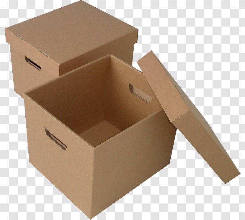 Paper Cardboard Box Carton - Corrugated Fiberboard Transparent PNG