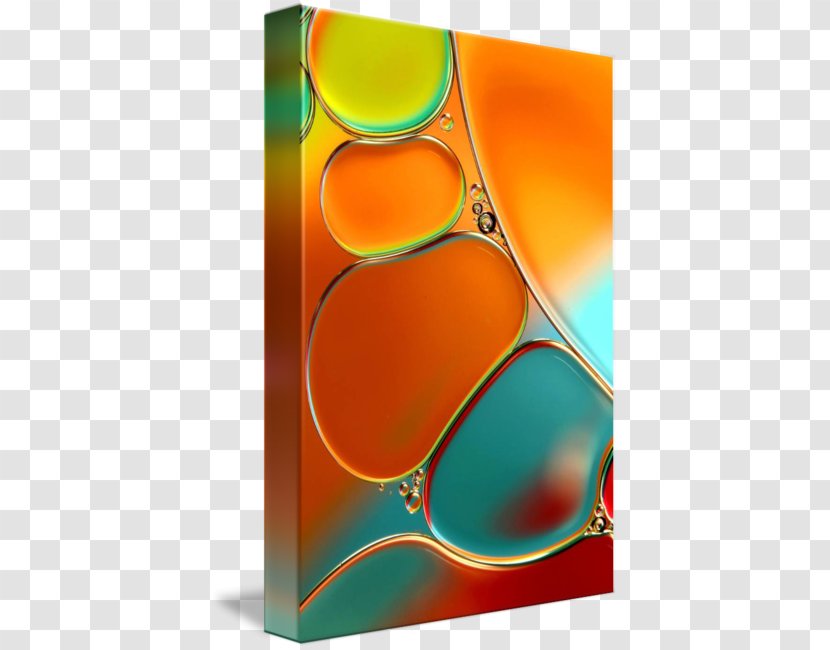 Green Photography Water Color Abstract Art - Orange Transparent PNG